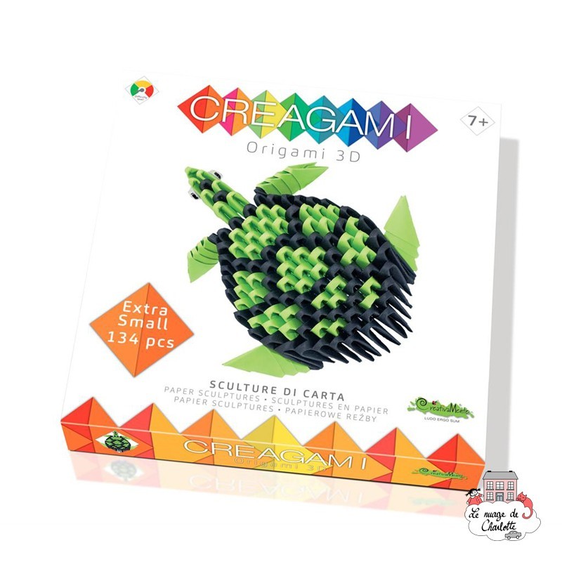 Creagami Turtle XS - CRE-9178702 - CreativaMente - Origami - Le Nuage de Charlotte