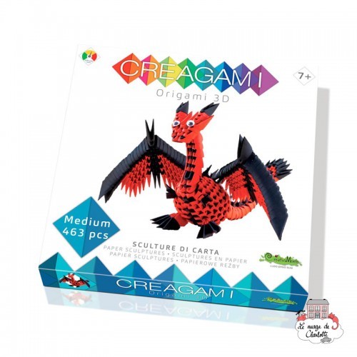 Creagami Dragon M - CRE-9178723 - CreativaMente - Origami - Le Nuage de Charlotte