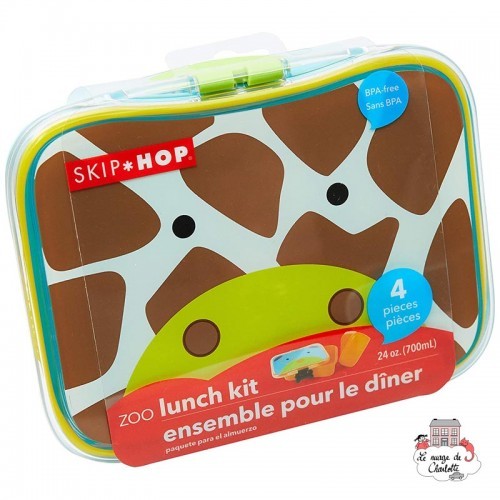 Zoo Ensemble pour le dîner - Girafe - SKP-252480 - Skip Hop - Boîte à tartine, snack - Le Nuage de Charlotte