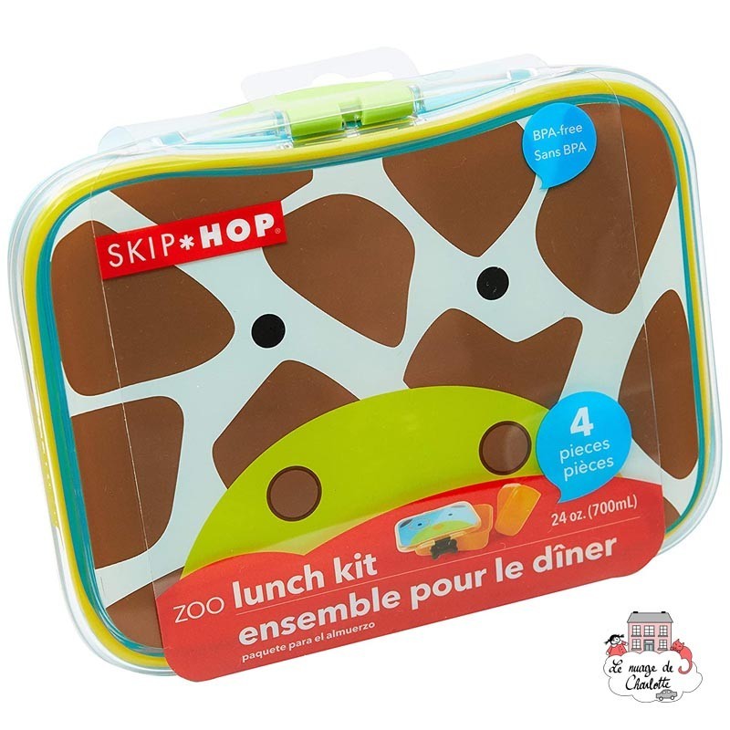 Zoo Ensemble pour le dîner - Girafe - SKP-252480 - Skip Hop - Boîte à tartine, snack - Le Nuage de Charlotte