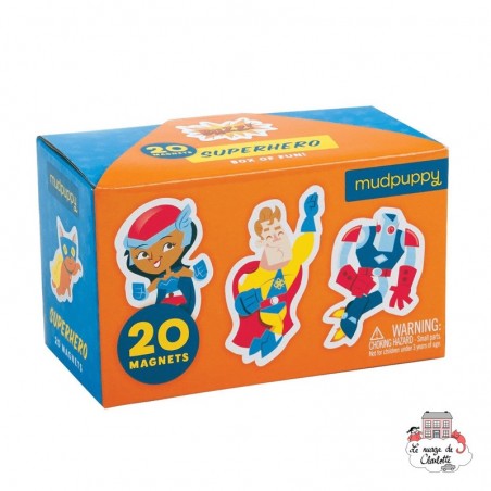 20 aimants Superhero - MUD-9780735345775 - Mudpuppy - Magnets - Le Nuage de Charlotte