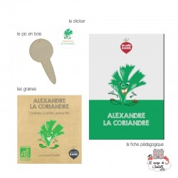 Mini kit de graines BIO d'Alexandre la coriandre - LPR-G071 - Les Petits Radis - Nature et découvertes - Le Nuage de Charlotte