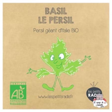 Mini kit de graines BIO de Basile le persil - LPR-G101 - Les Petits Radis - Nature et découvertes - Le Nuage de Charlotte