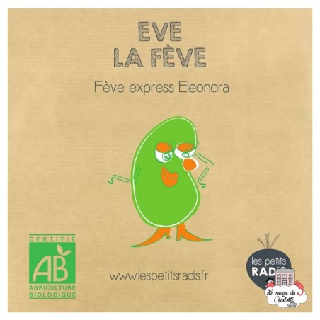 Mini organic seed kit of Eve the Bean - LPR-G191 - Les Petits Radis - Nature and discoveries - Le Nuage de Charlotte