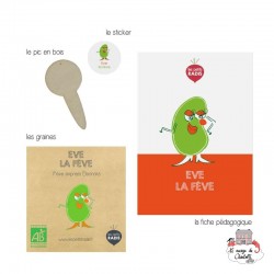 Mini organic seed kit of Eve the Bean - LPR-G191 - Les Petits Radis - Nature and discoveries - Le Nuage de Charlotte