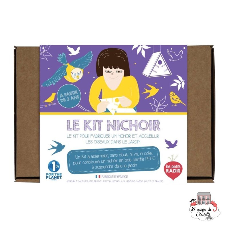 Kit Nichoir - LPR-K004 - Les Petits Radis - Nature et découvertes - Le Nuage de Charlotte