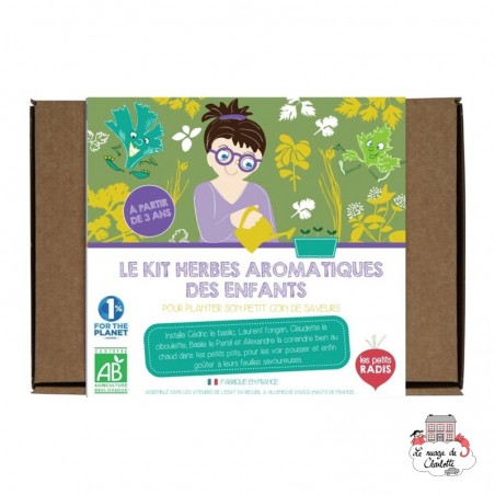 Kit aromatiques BIO des enfants - LPR-K006 - Les Petits Radis - Nature et découvertes - Le Nuage de Charlotte