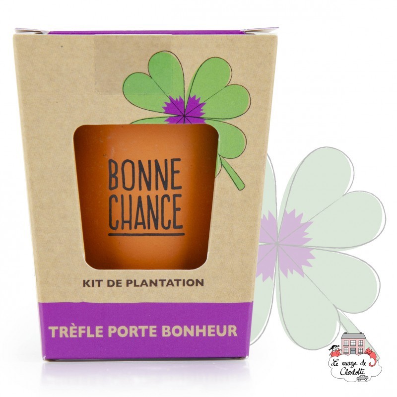 Kit "Bonne chance" - Trèfle à 4 feuilles - R&C-032624 - Radis et Capucine - Nature et découvertes - Le Nuage de Charlotte