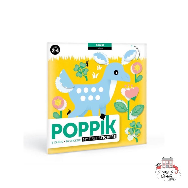 Mes Premières Gommettes - La forêt - POP-BABY001 - Poppik - Stickers et gommettes - Le Nuage de Charlotte