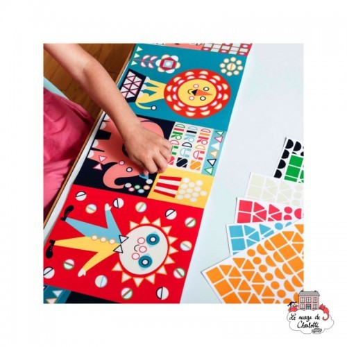 Creative Stickers - Panorama Circus - POP-MAT003 - Poppik - Stickers and gommettes - Le Nuage de Charlotte