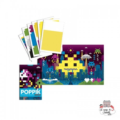 Creative Stickers - Pixel Art - POP-PIX008 - Poppik - Stickers and gommettes - Le Nuage de Charlotte