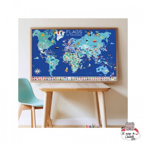 Discovery Stickers - Flags of the World - POP-DIS001 - Poppik - Stickers and gommettes - Le Nuage de Charlotte