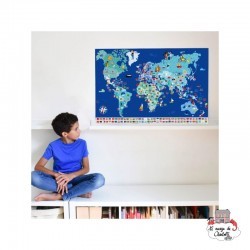 Discovery Stickers - Drapeaux du monde - POP-DIS001 - Poppik - Stickers et gommettes - Le Nuage de Charlotte