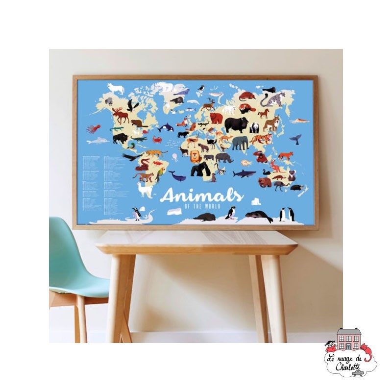 Discovery Stickers - Animaux du monde - POP-DIS003 - Poppik - Stickers et gommettes - Le Nuage de Charlotte