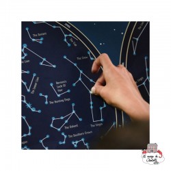 Discovery Stickers - Skymap (Glow in the Dark) - POP-DIS004 - Poppik - Stickers and gommettes - Le Nuage de Charlotte