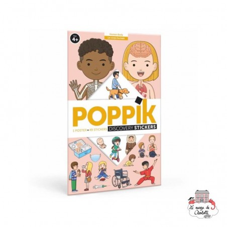 Discovery Stickers - Human Body - POP-DIS011 - Poppik - Stickers and gommettes - Le Nuage de Charlotte