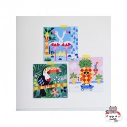 Mes cartes en Stickers - Tropical - POP-TROPICAL - Poppik - Stickers et gommettes - Le Nuage de Charlotte