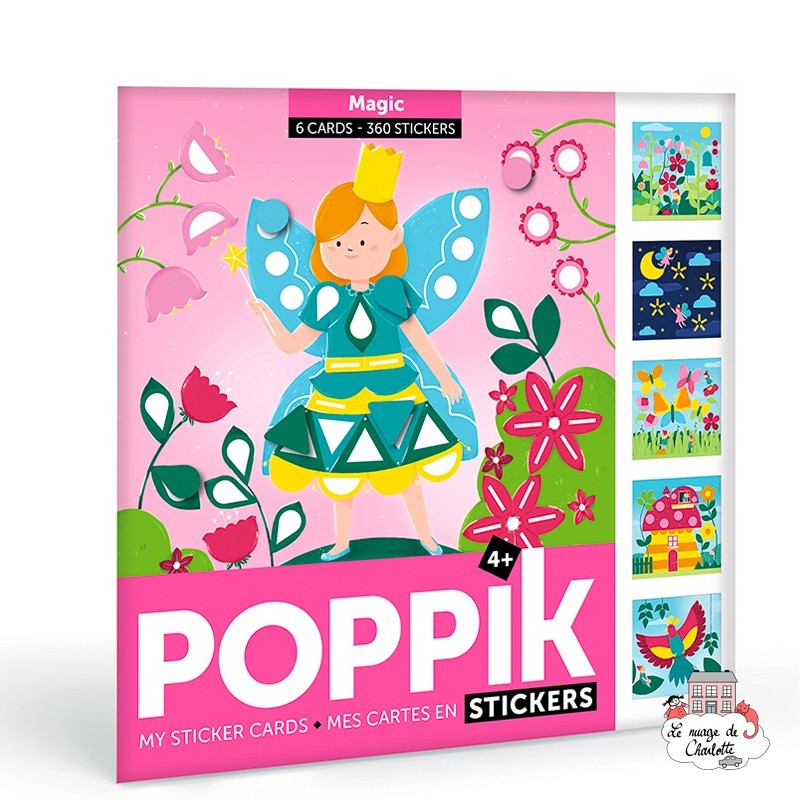 Mes cartes en Stickers - Magic - POP-MAGIC - Poppik - Stickers et gommettes - Le Nuage de Charlotte