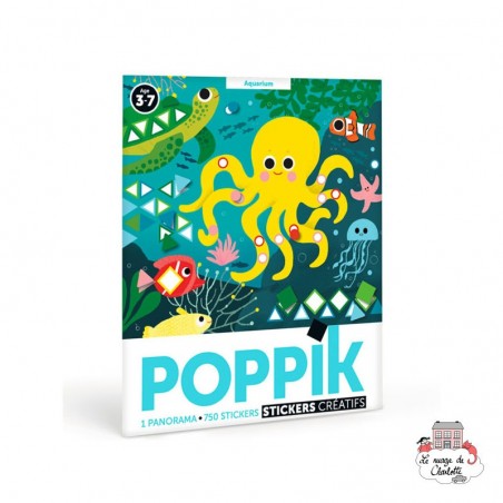 Creative Stickers - Panorama L'aquarium - POP-MAT004 - Poppik - Stickers et gommettes - Le Nuage de Charlotte