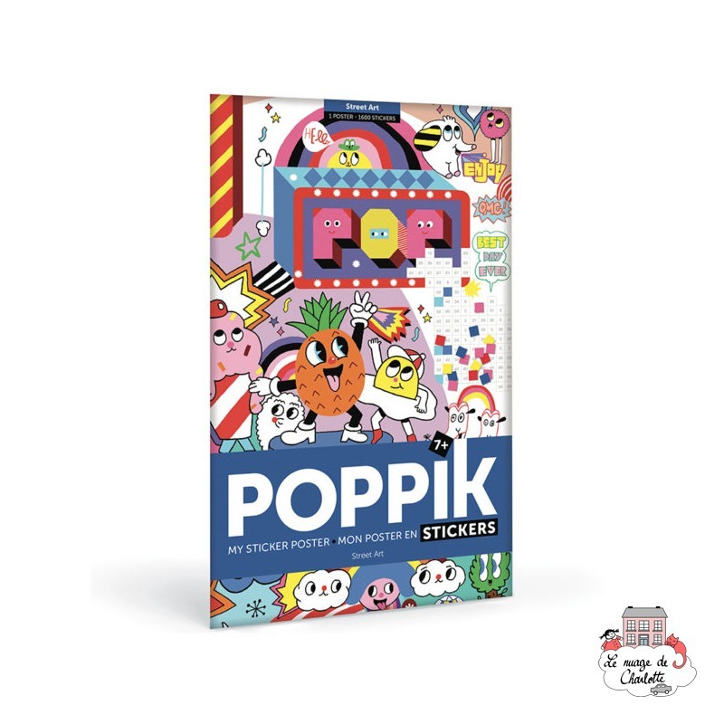 Creative Stickers - Street Art - POP-MOS015 - Poppik - Stickers and gommettes - Le Nuage de Charlotte