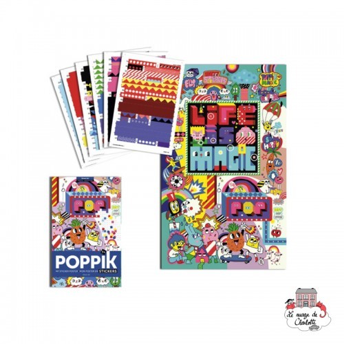 Creative Stickers - Street Art - POP-MOS015 - Poppik - Stickers et gommettes - Le Nuage de Charlotte