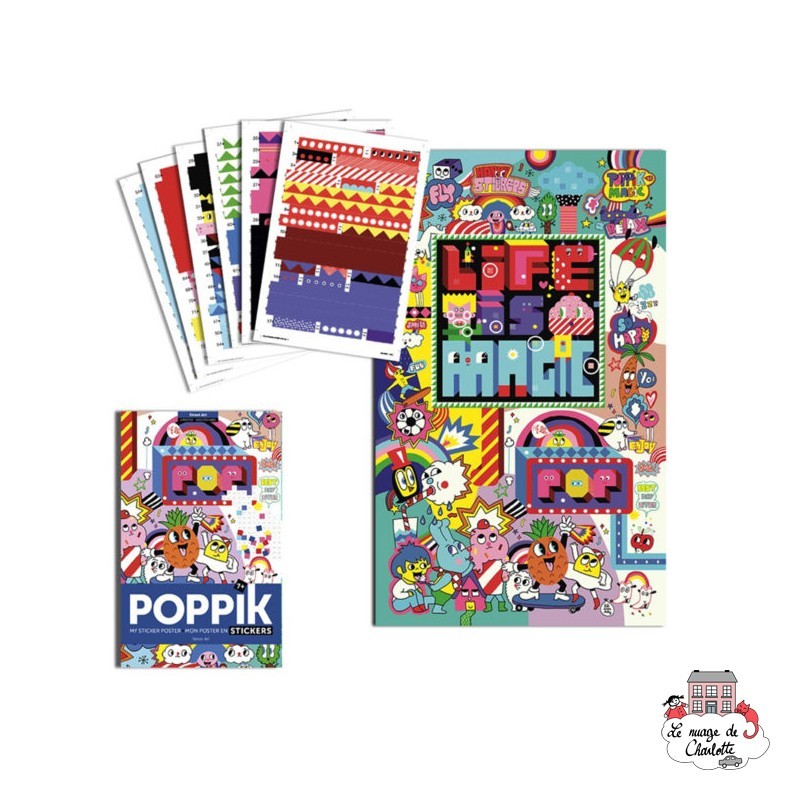 Creative Stickers - Street Art - POP-MOS015 - Poppik - Stickers and gommettes - Le Nuage de Charlotte