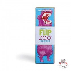 Magnetic Flip Zoo Blocks - Animaux du monde - CCR-2909-3 - Crocodile Creek - Éléments magnétiques - Le Nuage de Charlotte