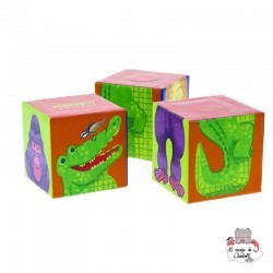 Magnetic Flip Zoo Blocks - Forêt tropicale - CCR-2909-2 - Crocodile Creek - Éléments magnétiques - Le Nuage de Charlotte