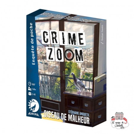 Crime Zoom – Oiseau de malheur - AUR-01353 - Aurora Games - Jeux de société - Le Nuage de Charlotte