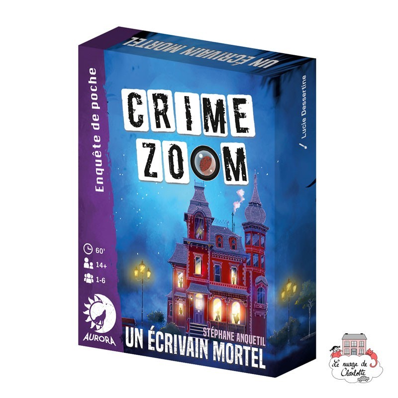 Crime Zoom – Un écrivain mortel - AUR-01351 - Aurora Games - Jeux de société - Le Nuage de Charlotte