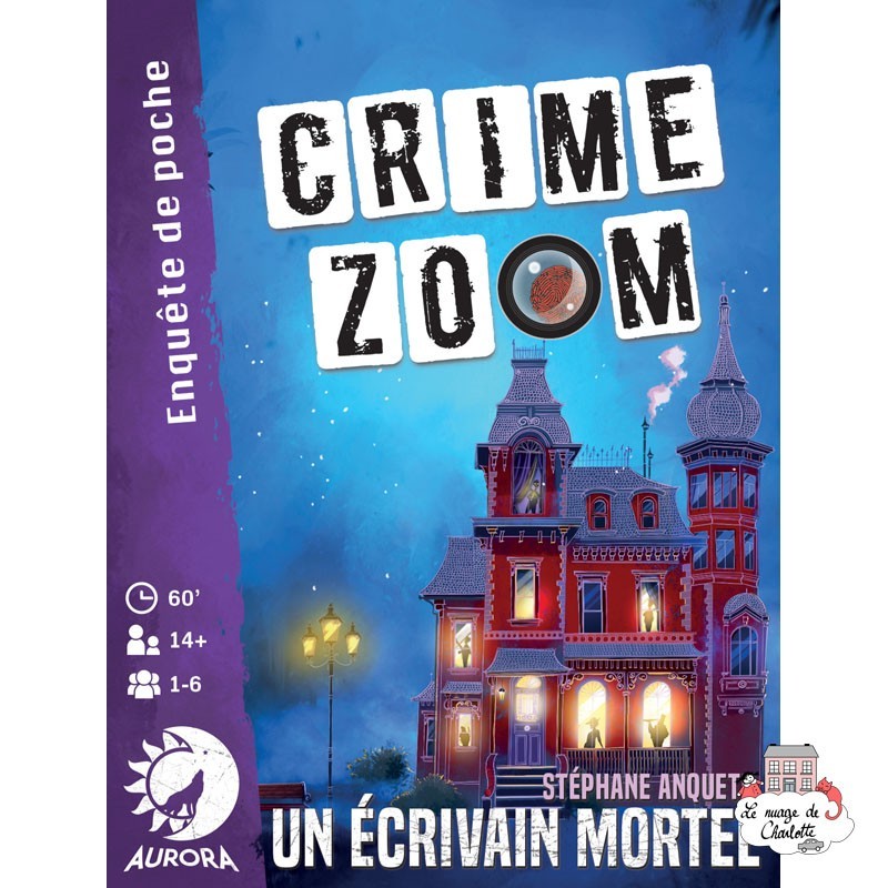 Crime Zoom – Un écrivain mortel - AUR-01351 - Aurora Games - Jeux de société - Le Nuage de Charlotte