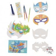 Paper Masks - Action Pack - TTE-6-0603 - Tiger Tribe - Drawings and paintings workshop - Le Nuage de Charlotte