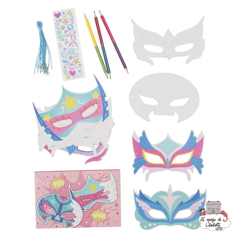 Paper Masks - Pack Puissance - TTE-6-0604 - Tiger Tribe - Atelier dessins et peintures - Le Nuage de Charlotte