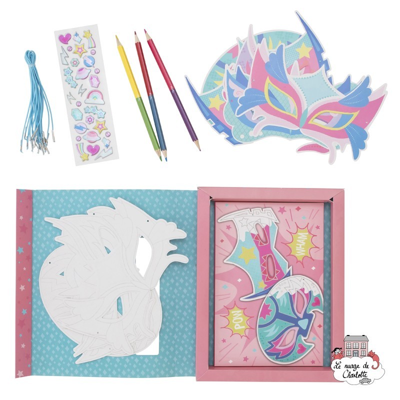 Paper Masks - Pack Puissance - TTE-6-0604 - Tiger Tribe - Atelier dessins et peintures - Le Nuage de Charlotte