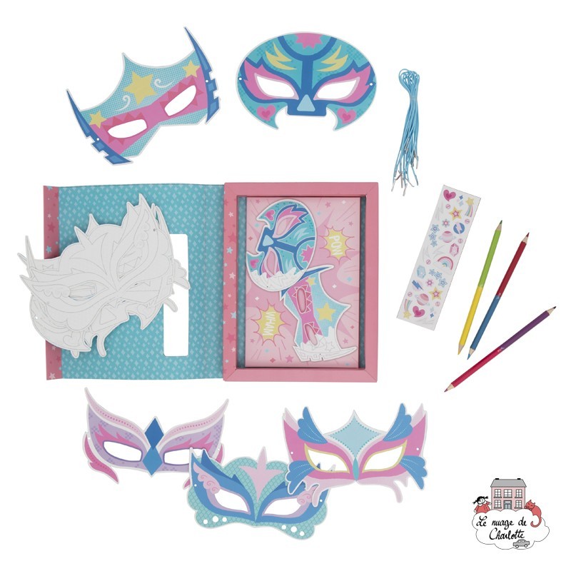 Paper Masks - Pack Puissance - TTE-6-0604 - Tiger Tribe - Atelier dessins et peintures - Le Nuage de Charlotte