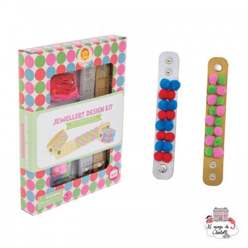 Jewellery Design Kit - Pom Pom Bracelet - TTE-6-0610 - Tiger Tribe - Creative boxes - Le Nuage de Charlotte