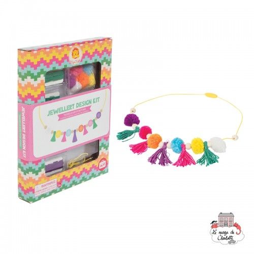 Jewellery Design Kit - Tassels and pom poms - TTE-6-0613 - Tiger Tribe - Creative boxes - Le Nuage de Charlotte