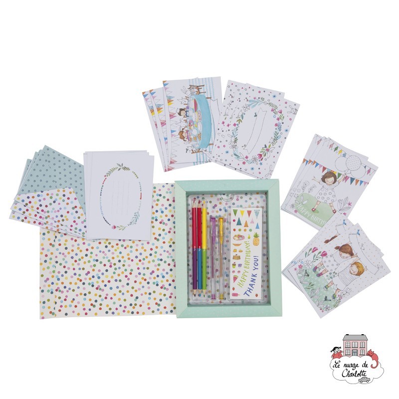 Card Making Kit - Party - TTE-14-009 - Tiger Tribe - Creative boxes - Le Nuage de Charlotte