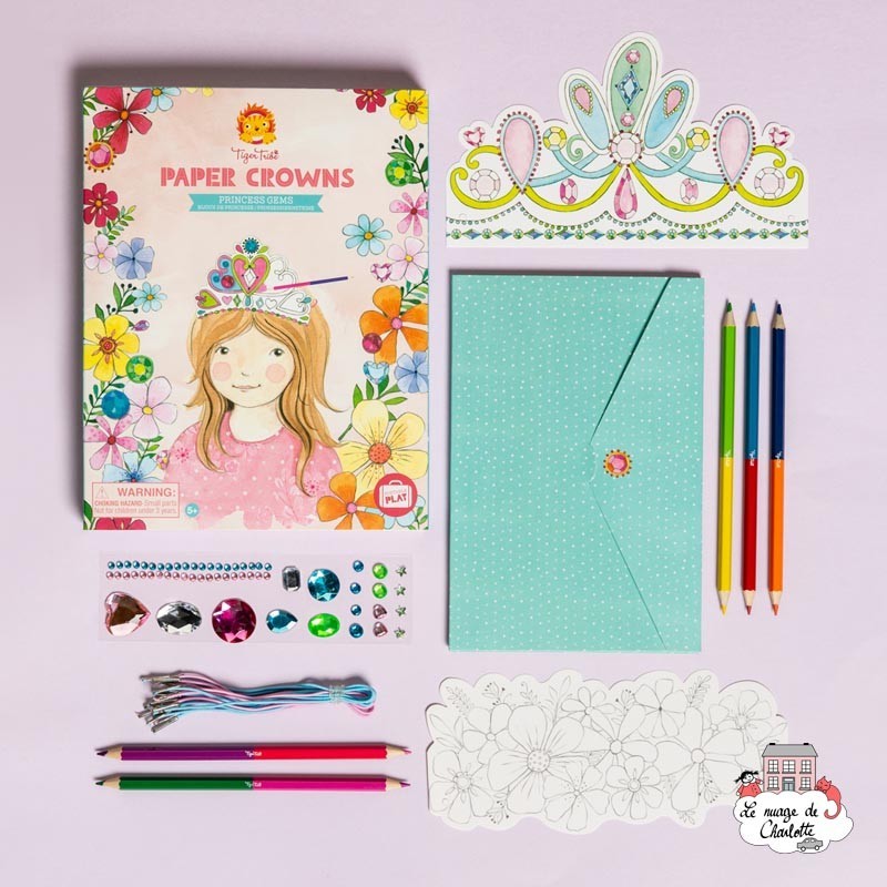 Paper Crowns - Princess gems - TTE-14-015 - Tiger Tribe - Creative boxes - Le Nuage de Charlotte