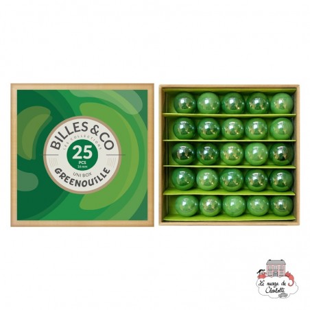 Marbles Box - Greenouille - Uni Box - B&C-UNIBOX-05 - Billes & Co. - Marble Games - Le Nuage de Charlotte