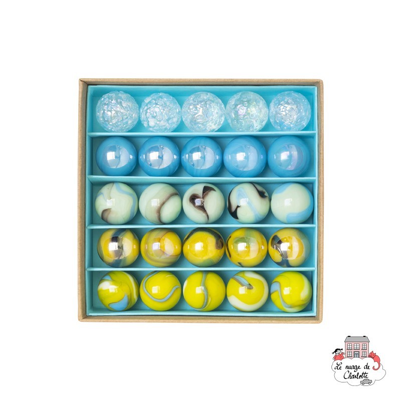 Marbles Box - Butterflies - Mini Box - B&C-MINIBOX-03 - Billes & Co. - Marble Games - Le Nuage de Charlotte