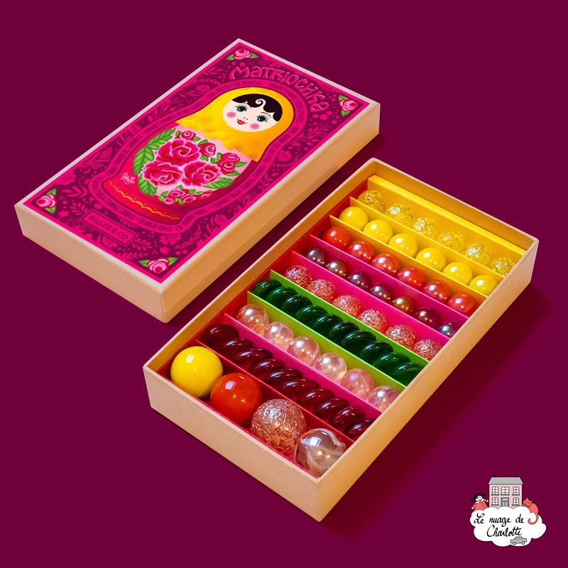 Marbles Box - Matriochka Katerina - Box - B&C-BOX-10 - Billes & Co. - Marble Games - Le Nuage de Charlotte