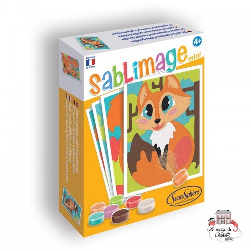 Sablimage - Mini Animaux des bois - STS-8103 - SentoSphère - Glitter boards - Le Nuage de Charlotte