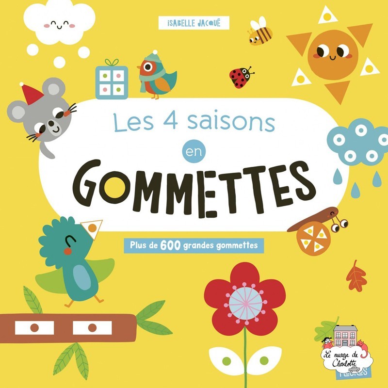 Les 4 saisons en gommettes - FLS-9782215164913 - Editions Fleurus - Stickers and gommettes - Le Nuage de Charlotte