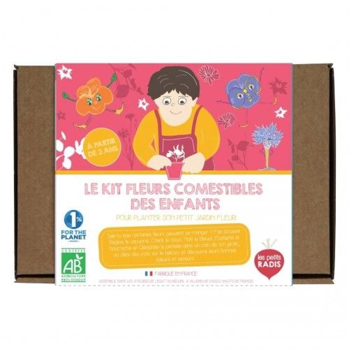 Kit fleurs comestibles des enfants - LPR-K007 - Les Petits Radis - Coffrets éducatifs - Le Nuage de Charlotte