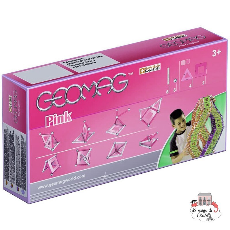 Geomag Pink 22 - GEO-340 - Geomag - Magnetic elements - Le Nuage de Charlotte