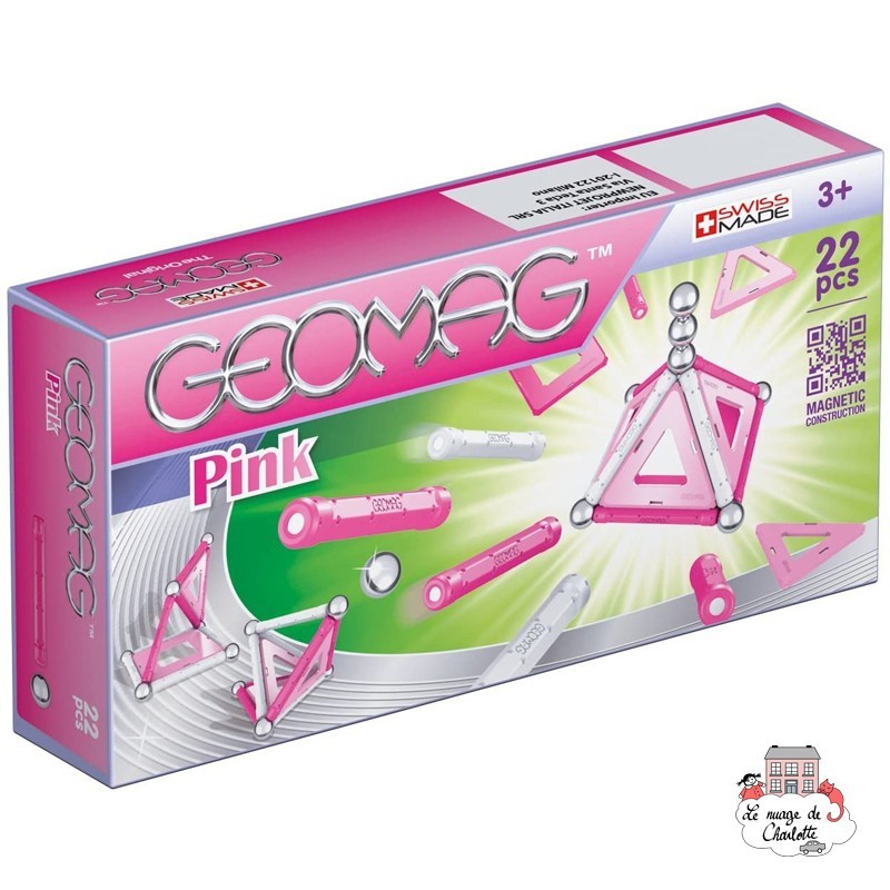 Geomag Pink 22 - GEO-340 - Geomag - Magnetic elements - Le Nuage de Charlotte