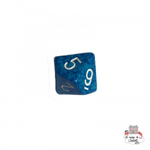 D10 - Granite Water - bleu/blanc - CHE-CHX25106 - Chessex - Dés, sacs et autres accessoires - Le Nuage de Charlotte