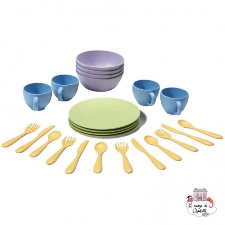 Green Toys Service de vaisselle - GRT-DSH01R - Green Toys - Cuisines et magasins - Le Nuage de Charlotte