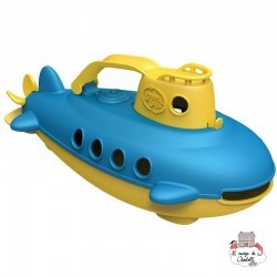 Green Toys Sous-marin - poignée jaune - GRT-SUBY1033 - Green Toys - Les bateaux - Le Nuage de Charlotte